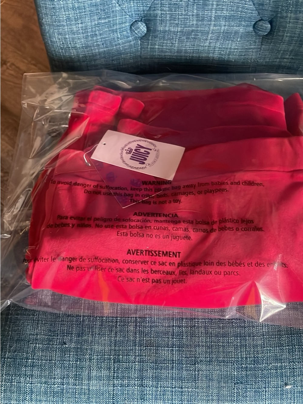 Juicy Couture reddish Velour Track Pants nwt xl
